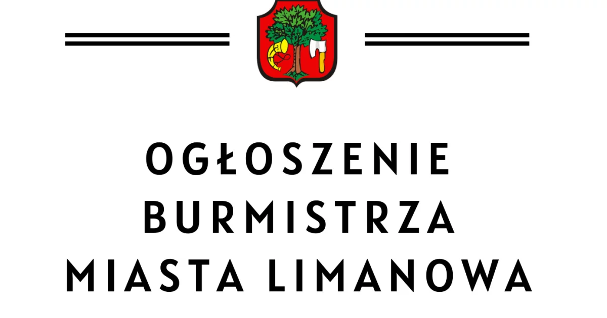 Og Oszenie Burmistrza Miasta Limanowa W Sprawie Sporz Dzenia Wykazu