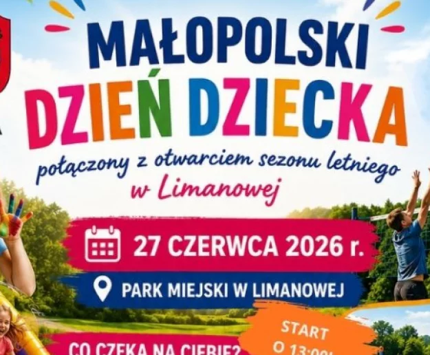 Małopolski Dzień Dziecka w Limanowej – wspólnie rozpocznijmy wakacje! - Zdjęcie główne