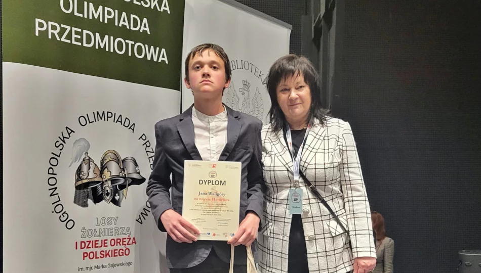 Został wicemistrzem w konkursie historycznym - zdjęcie 1