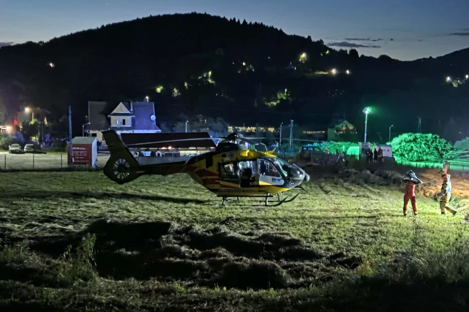 Wypadek traktorzysty, wezwano LPR - zdjęcie 4