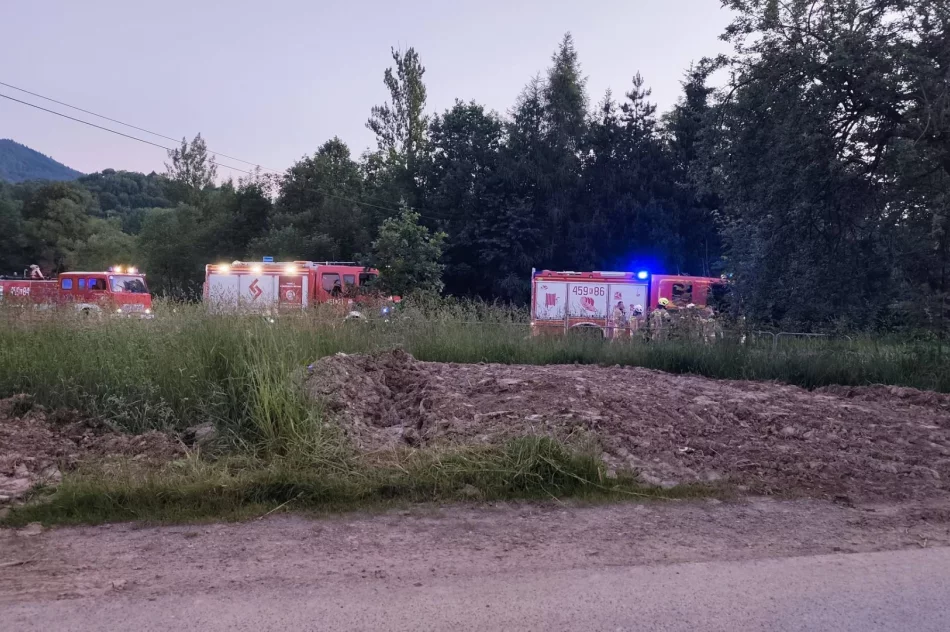 Nocny pożar zabudowań - ewakuowano siedem osób i stado bydła - zdjęcie 14