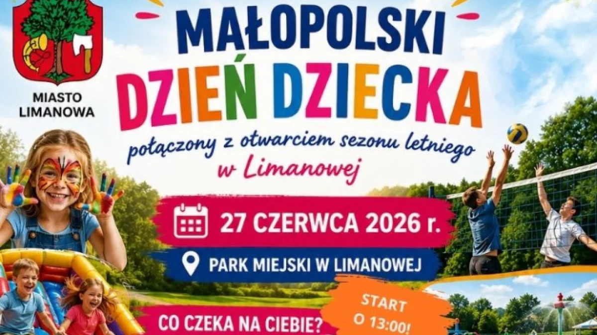 Małopolski Dzień Dziecka w Parku Miejskim już jutro – wspólnie rozpocznijmy wakacje!