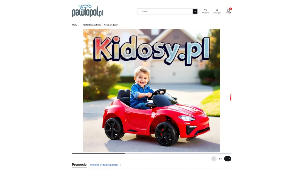 Auta na akumulator dla dzieci - Kidosy