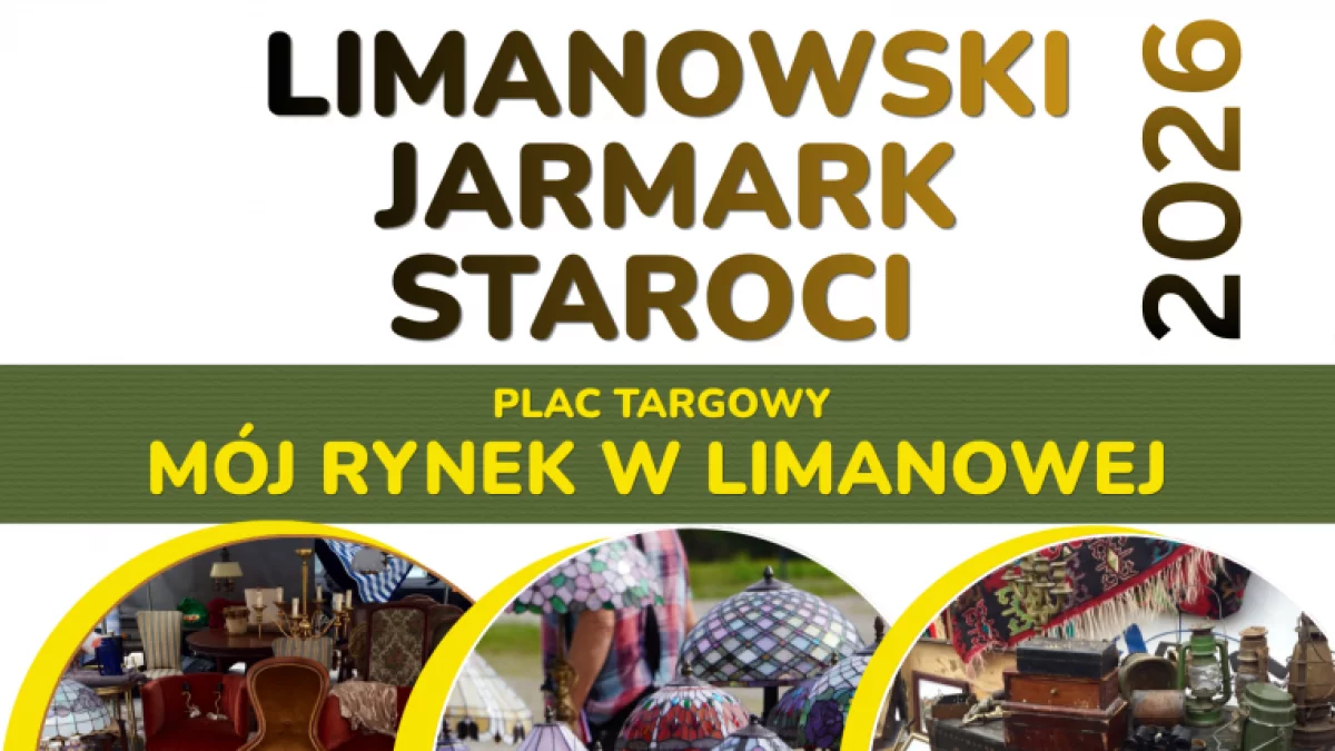 Limanowski Jarmark Staroci 2026 – spotykamy się 18 lipca, 22 sierpnia i 19 września