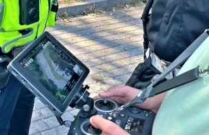 Cykliczne działania kontrolne i policyjny dron w akcji - zdjęcie główne