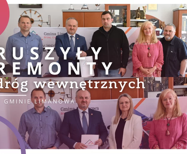 Ruszyły remonty dróg wewnętrznych w Gminie Limanowa - Zdjęcie główne
