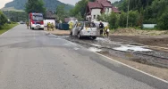Auto stanęło w płomieniach podczas jazdy - zdjęcie 2