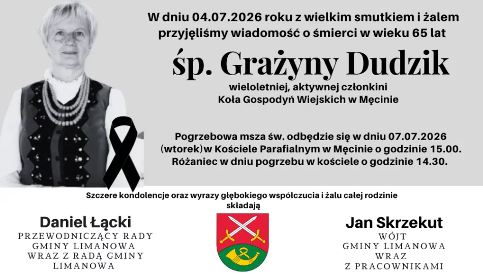 Zmarła Grażyna Dudzik, wieloletnia członkini KGW - zdjęcie 1