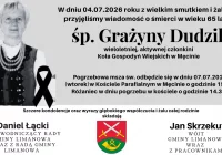 Zmarła Grażyna Dudzik, wieloletnia członkini KGW - zdjęcie główne
