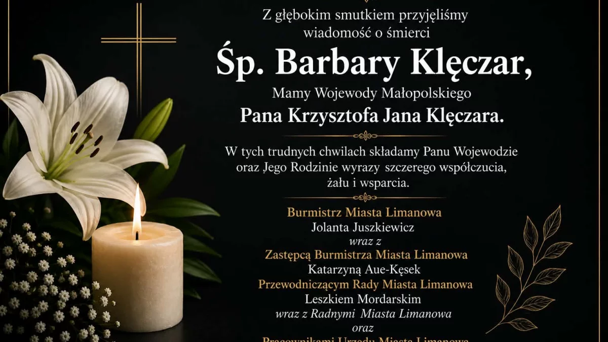 Kondolencje dla Wojewody Małopolskiego 