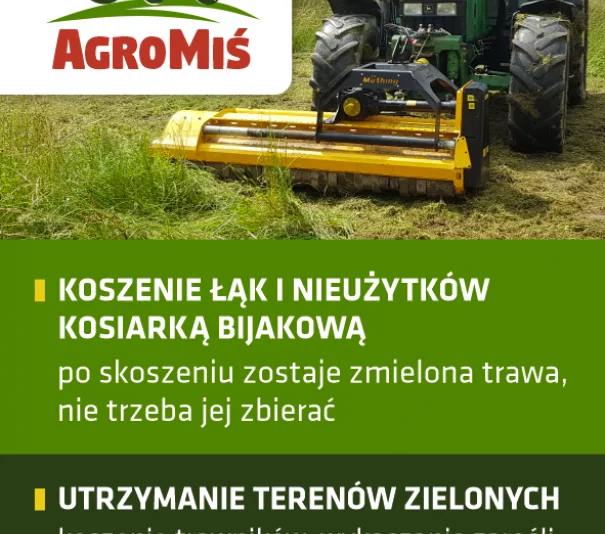 Koszenie nieużytków - kosiarka bijakowa - Zdjęcie główne