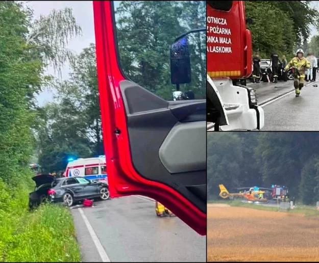 Trzy osoby ranne w wypadku - zdjęcie główne