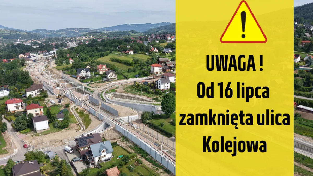 Od 16 lipca zamknięcie ulicy Kolejowej!