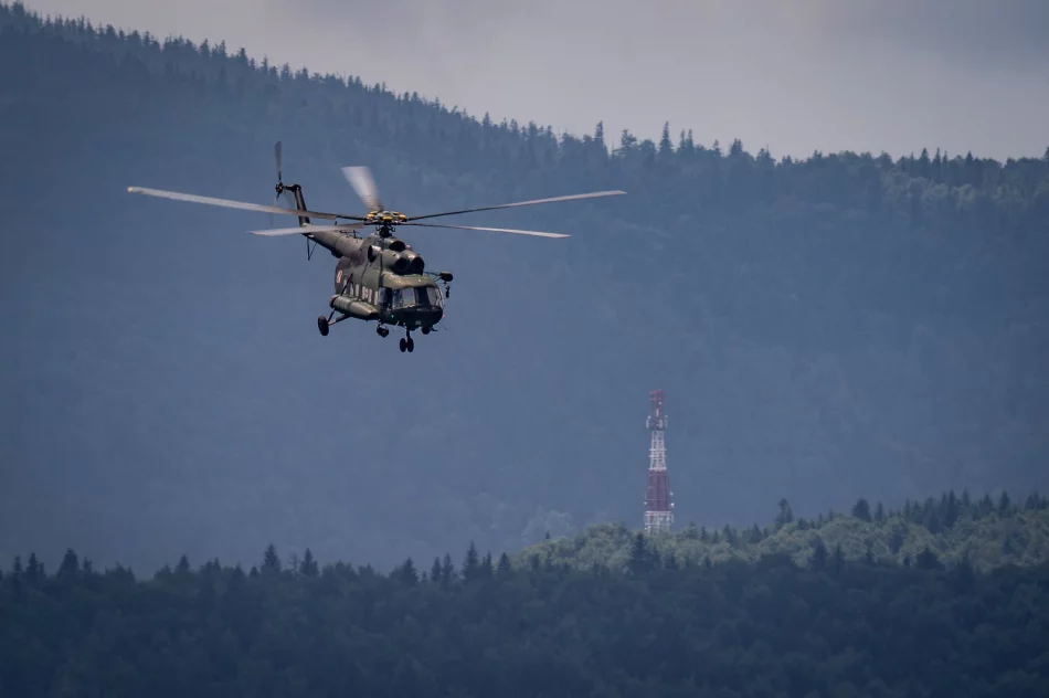 Śmigłowiec Mi-8 nad Beskidem Wyspowym (ZDJĘCIA) - zdjęcie 2
