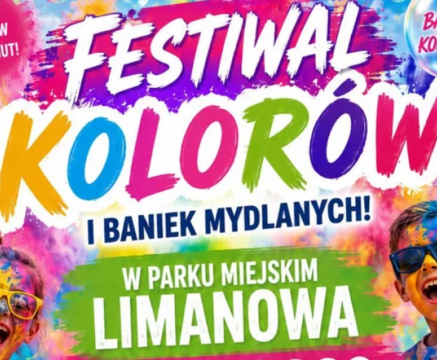 Festiwal Kolorów i Baniek Mydlanych 2 sierpnia w Parku Miejskim! - Zdjęcie główne