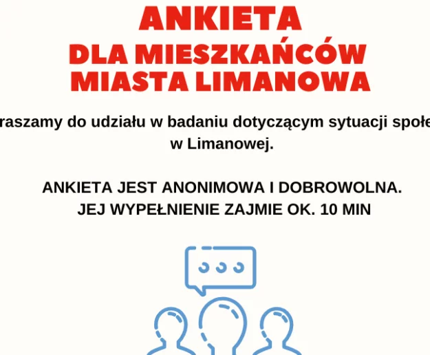 Badanie ankietowe dla mieszkańców Miasta Limanowa - Zdjęcie główne