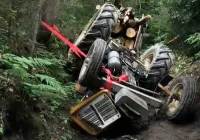 Tragedia w lesie. 78-latek zginął przygnieciony przez ciągnik - zdjęcie główne