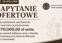  Zapytanie ofertowe dotyczące remontu balkonu i fasady frontowej przy Dworze Marsów - zdjęcie główne