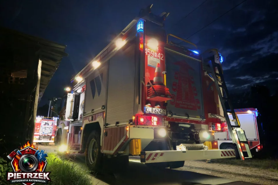 Pożar uszkodził dach i ścianę budynku - zdjęcie 3