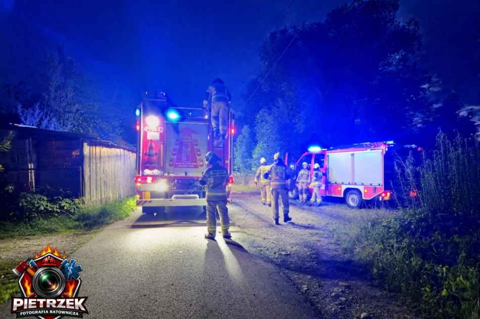 Pożar uszkodził dach i ścianę budynku - zdjęcie 4