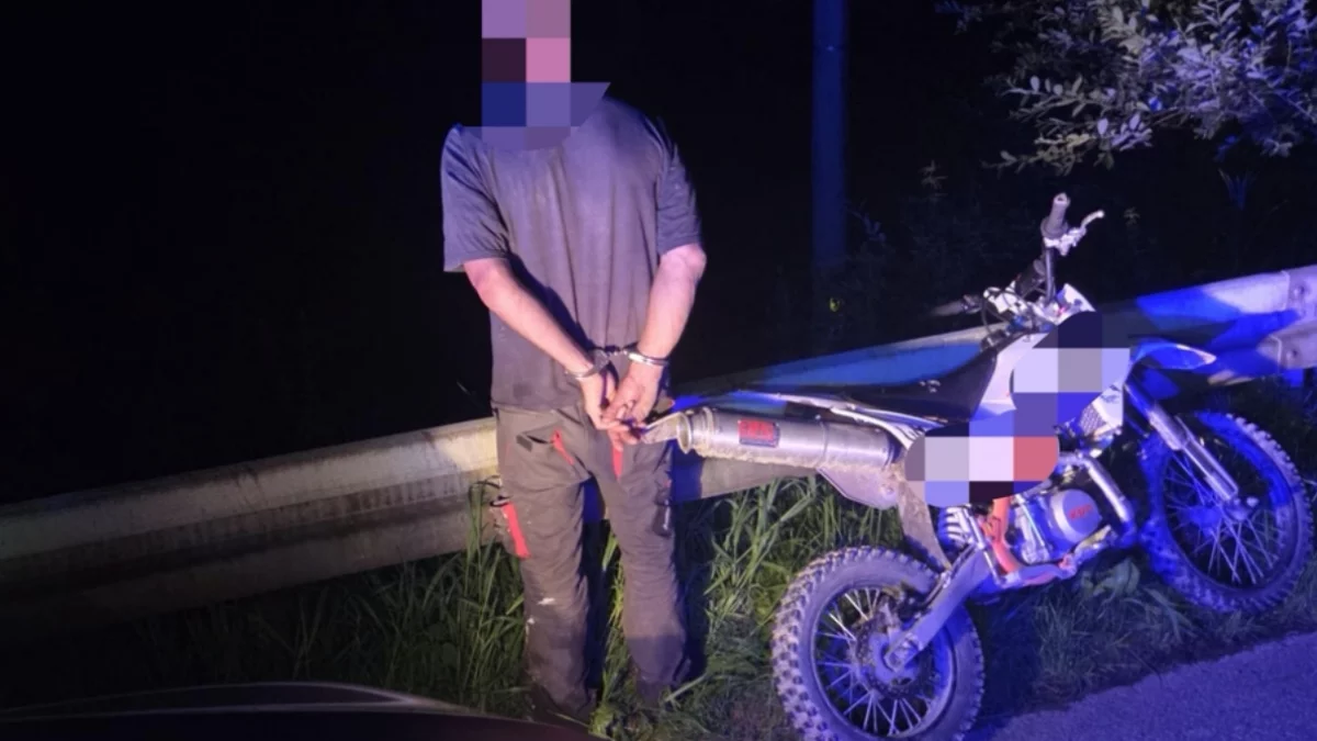 Uciekał przed policją na crossie - miał 2 promile i zakaz
