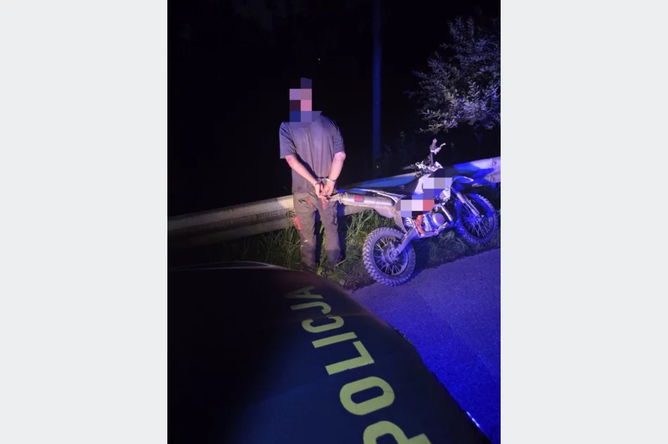 Uciekał przed policją na crossie - miał 2 promile i zakaz - zdjęcie 2