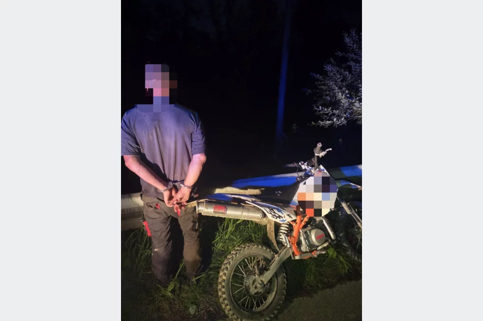 Uciekał przed policją na crossie - miał 2 promile i zakaz - zdjęcie 3