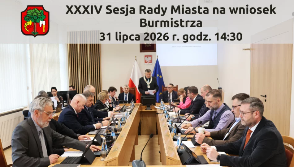 Sesja Rady Miasta na wniosek Burmistrza Miasta Limanowa – 31 lipca godz.14:30 - zdjęcie 1