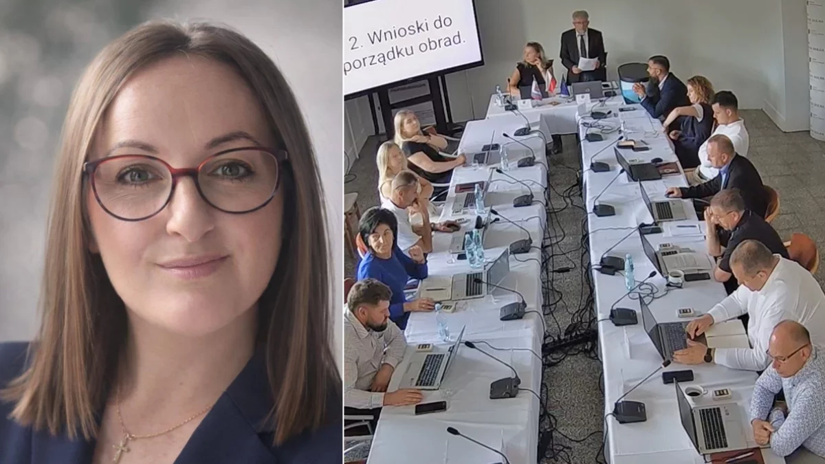 Joanna Barnowska i radni podczas sesji Rady Gminy Mszana Dolna