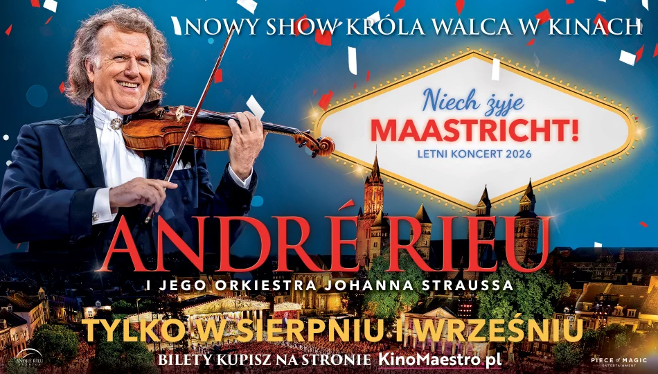 „André Rieu. Niech żyje Maastricht!” - retransmisja letniego koncertu z Maastricht 2026 w kinie Klaps - zdjęcie 1