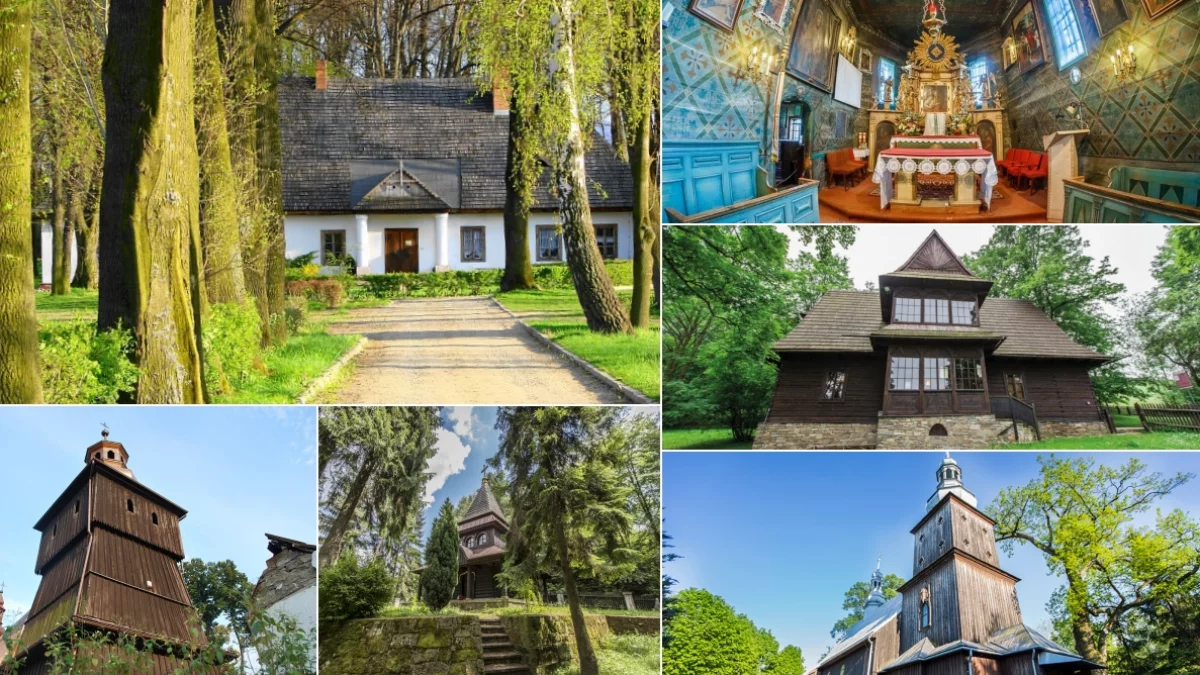 Zabytki w powiecie limanowskim na Szlaku Architektury Drewnianej w Małopolsce