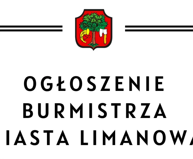 OGŁOSZENIE Burmistrza Miasta Limanowa z dnia 3 sierpnia 2026 r. w sprawie sporządzenia wykazu nieruchomości przeznaczonych do dzierżawy - Zdjęcie główne