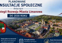 OGŁOSZENIE Burmistrza Miasta Limanowa o przeprowadzeniu konsultacji z mieszkańcami i innymi interesariuszami projektu Strategii Rozwoju Miasta Limanowa do 2030 roku - zdjęcie główne