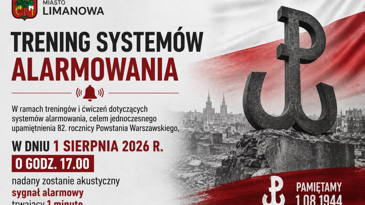 Syreny alarmowe 1 sierpnia – upamiętnienie 82. rocznicy Powstania Warszawskiego