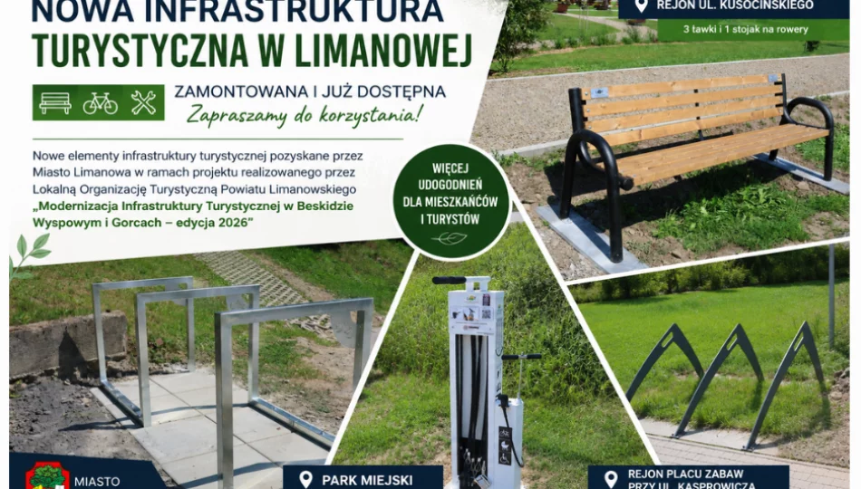 Nowe elementy infrastruktury turystycznej już zamontowane - zdjęcie 1