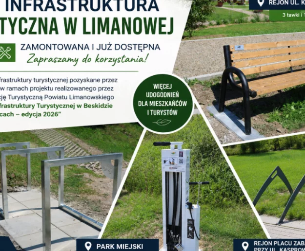 Nowe elementy infrastruktury turystycznej już zamontowane - Zdjęcie główne