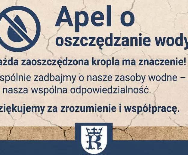 Kolejna gmina z apelem o oszczędzanie wody - zdjęcie główne