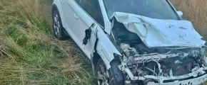 Ford uderzył w dwie krowy, które wtargnęły na DK 28 (WIDEO) - zdjęcie główne