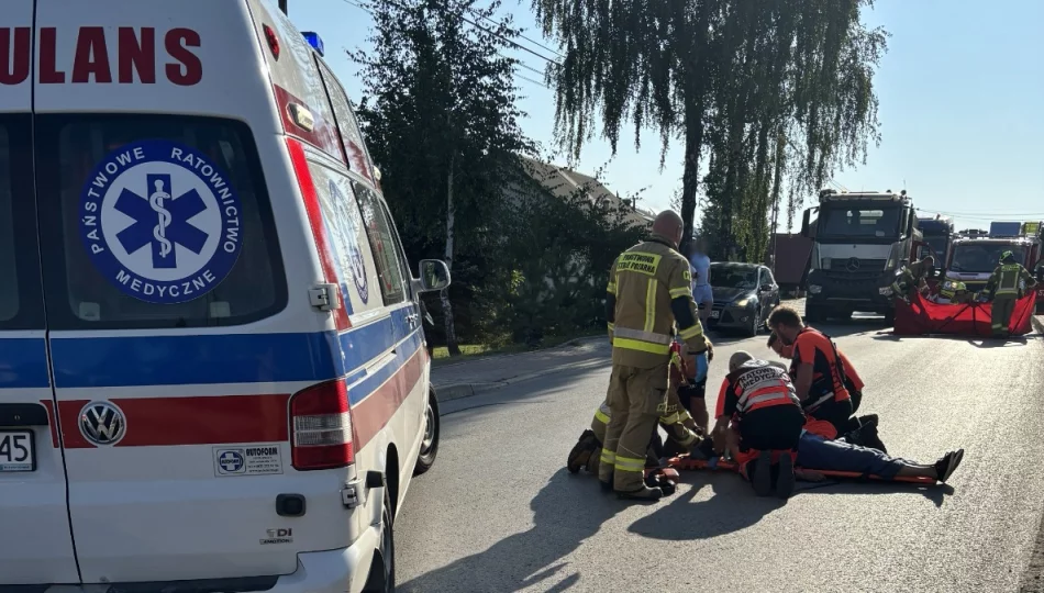 Kobieta potrącona przez samochód dostawczy - zdjęcie 1