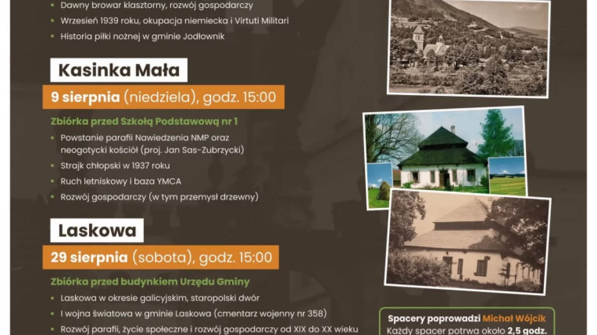 Kasinka Mała śladami historii. Spacer już w niedzielę w ramach Zagórzańskiego Lata