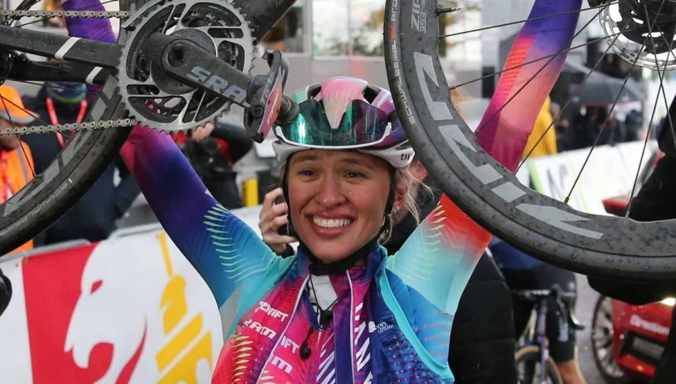 Katarzyna Niewiadoma liderką Tour de France. Wielkie zwycięstwo zawodniczki urodzonej w Limanowej. - zdjęcie 1