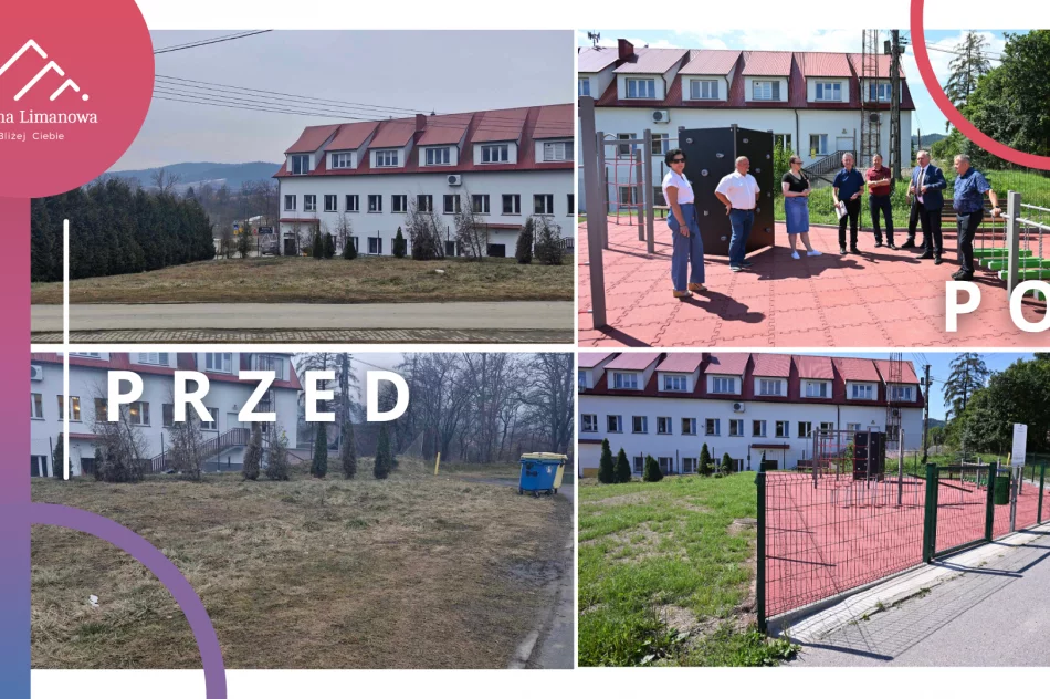 Nowy plac zabaw i odnowione boisko przy Szkole Podstawowej nr 1 w Męcinie - zdjęcie 4