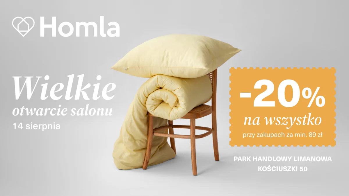 Już jutro otwieramy nowy salon Homla w Limanowej!