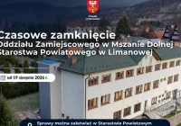 Oddział zamiejscowy starostwa zostaje tymczasowo zamknięty - zdjęcie główne