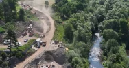 Postępy na budowie nowej linii kolejowej z Rabki do Mszany Dolnej - zdjęcie 5