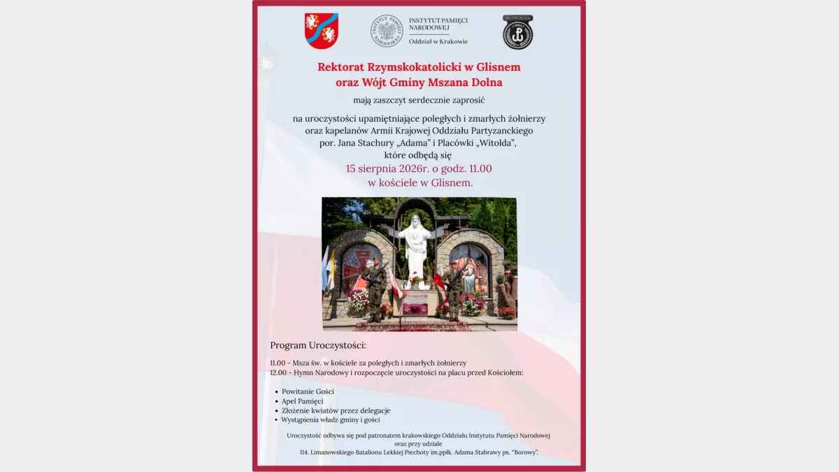 Uroczystości patriotyczne w Glisnem. Pamięci żołnierzy Armii Krajowej