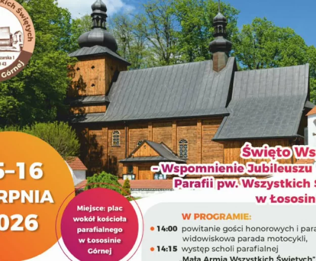 Święto Wspólnoty w Łososinie Górnej – jubileuszowe obchody i festyn parafialny - Zdjęcie główne