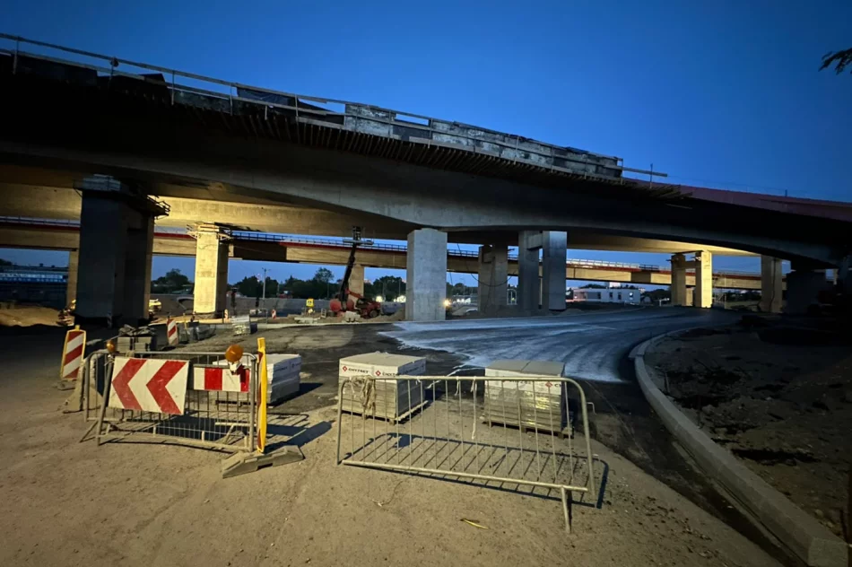 W piątek zmiana organizacji ruchu w rejonie budowanego węzła Mistrzejowice na S7 - zdjęcie 3