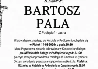 Znana data pogrzebu 18-letniego Bartosza. Tragiczny finał wypadku w Podłopieniu - zdjęcie główne