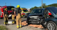 Czołowe zdarzenie w Laskowej - 9 osób w tym 5 dzieci  - zdjęcie 3
